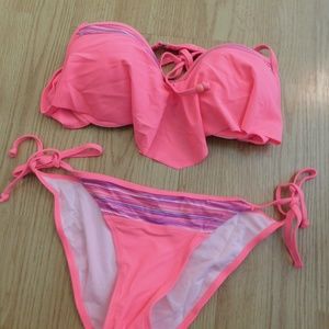 Women's XL (14-16) Bikini - Orange  New no Tags